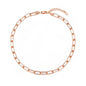 Rose Gold Plated Paperclip Necklace