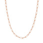 Rose Gold Plated Small Link Paperclip Necklace