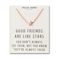 Rose Gold Plated Star Necklace with Quote Card