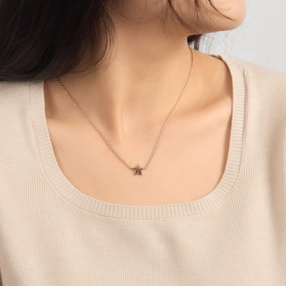 Rose Gold Plated Star Necklace