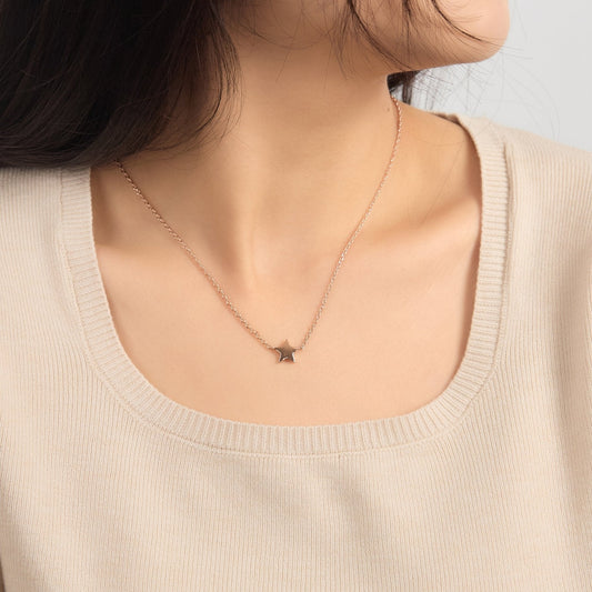 Rose Gold Plated Star Necklace