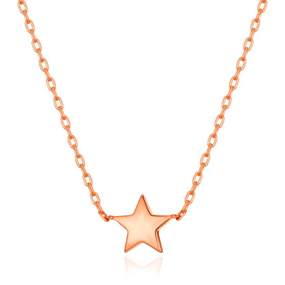 Rose Gold Plated Star Necklace