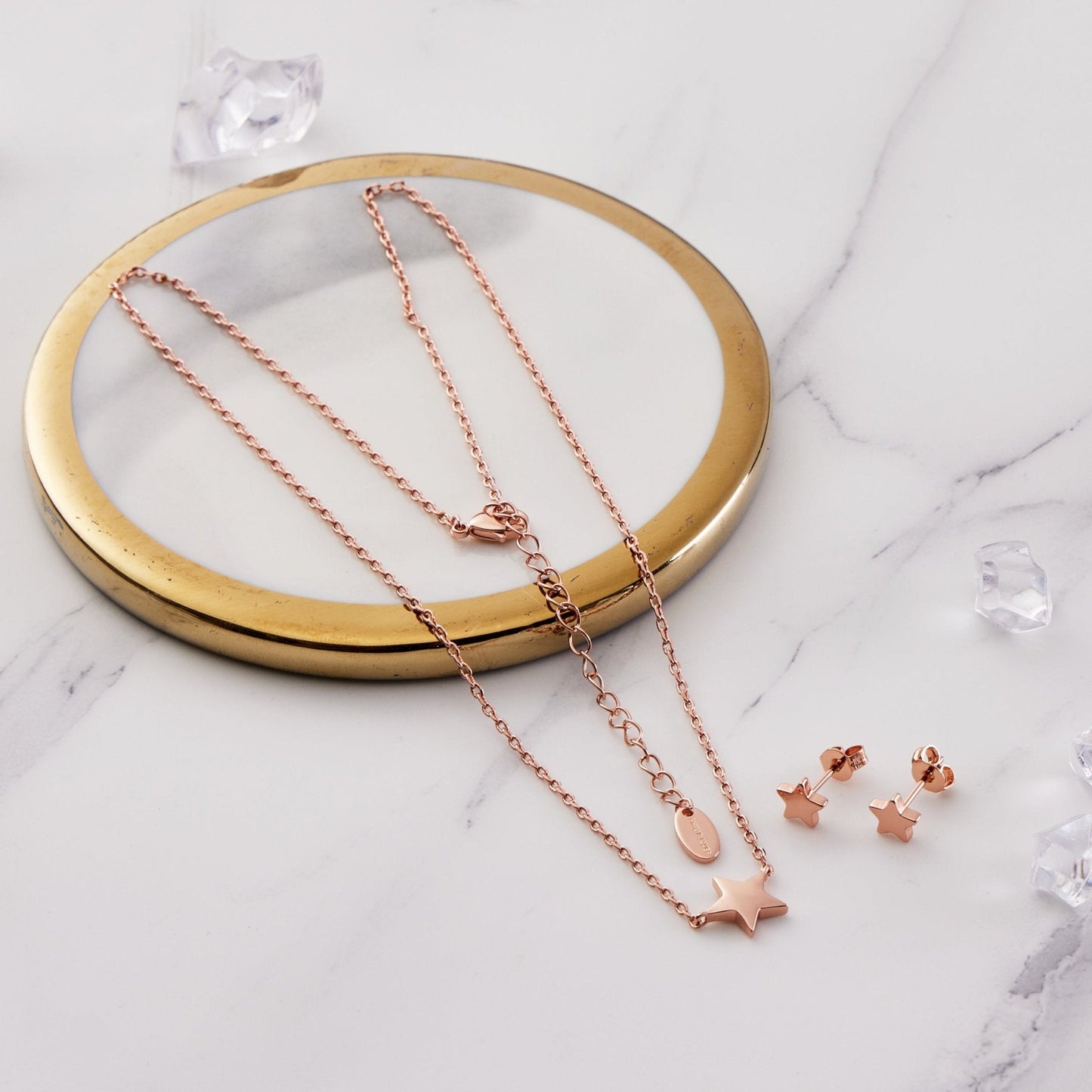 Rose Gold Plated Star Set