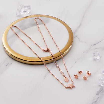 Rose Gold Plated Star Set