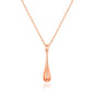 Rose Gold Plated Teardrop Necklace