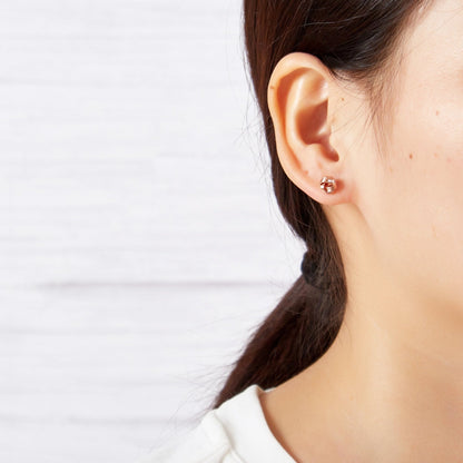 Rose Gold Plated Thank You for Helping us Tie The Knot Bridal Earrings with Quote Card