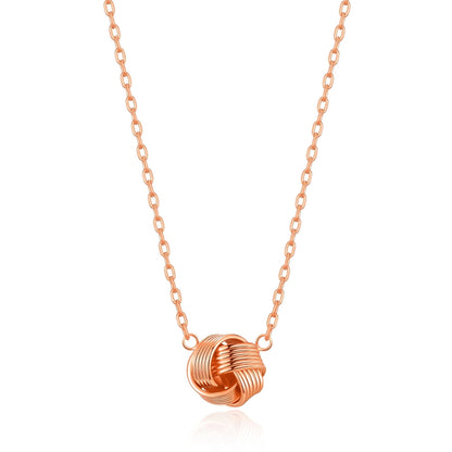 Rose Gold Plated Thank You for Helping us Tie The Knot Wedding Necklace with Quote Card