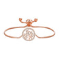 Rose Gold Plated Tree of Life Bracelet Created with Zircondia® Crystals