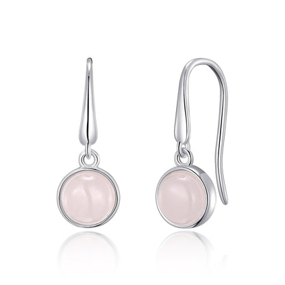 Rose Quartz Drop Earrings
