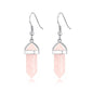 Rose Quartz Gemstone Drop Earrings