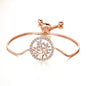 Rose Gold Plated Friendship Bracelets Created with Zircondia® Crystals