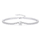Round Solitaire Tennis Bracelet Created with Zircondia® Crystals