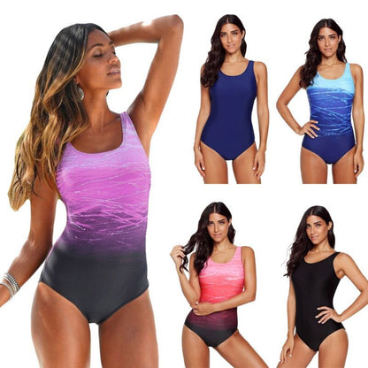 Maillot de bain monokini gainant pour femme, grande taille, une pièce