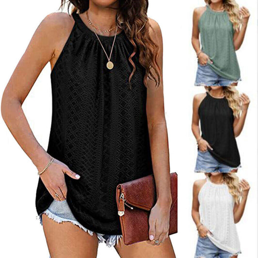 Hauts Débardeur Femme Été Sans Manches Blouse Dames Caraco T-shirt Grande Taille