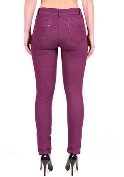 Pantalon Jegging Femme Taille Plus Extensible Slim Poches UK Tailles 8-26