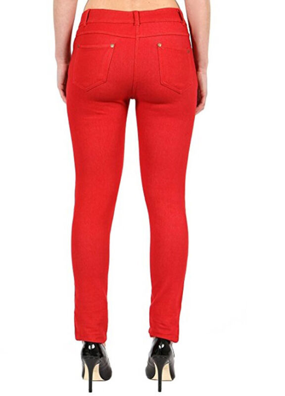 Pantalon Jegging Femme Taille Plus Extensible Slim Poches UK Tailles 8-26