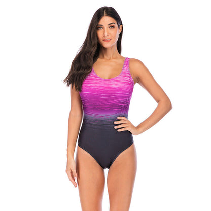 Maillot de bain monokini gainant pour femme, grande taille, une pièce
