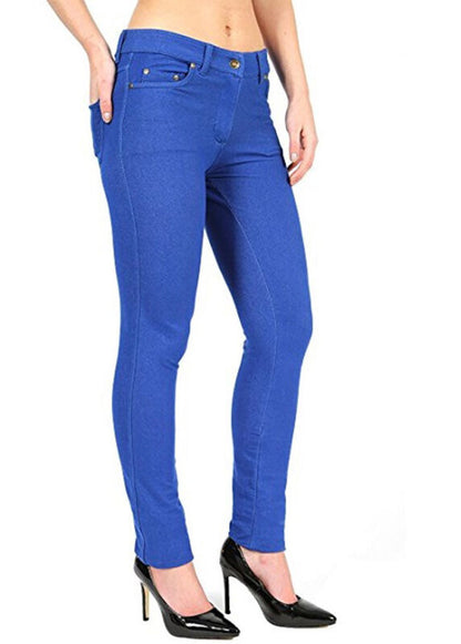 Pantalon Jegging Femme Taille Plus Extensible Slim Poches UK Tailles 8-26