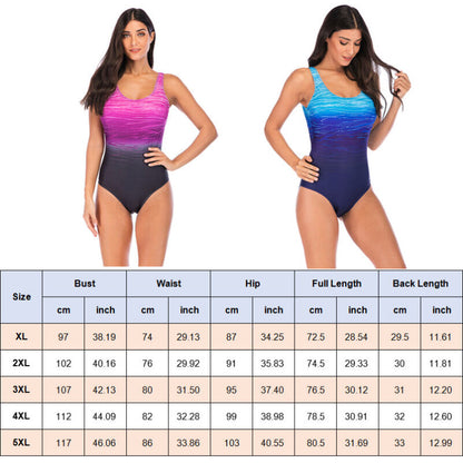 Maillot de bain monokini gainant pour femme, grande taille, une pièce