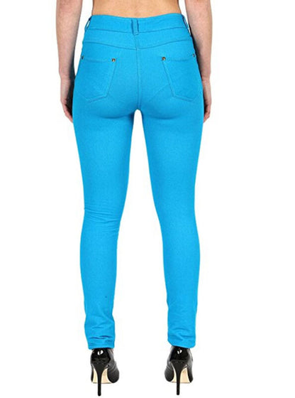 Pantalon Jegging Femme Taille Plus Extensible Slim Poches UK Tailles 8-26