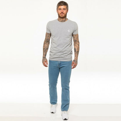 Mens Denim Jeans Straight Leg Regular Fit Basic Casual Work Heavy duty All Sizes