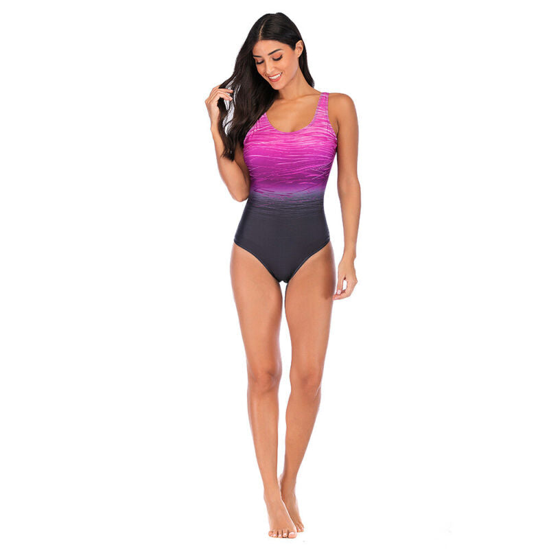 Maillot de bain monokini gainant pour femme, grande taille, une pièce