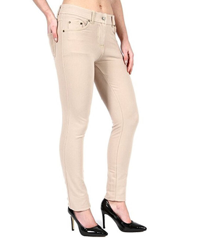 Pantalon Jegging Femme Taille Plus Extensible Slim Poches UK Tailles 8-26