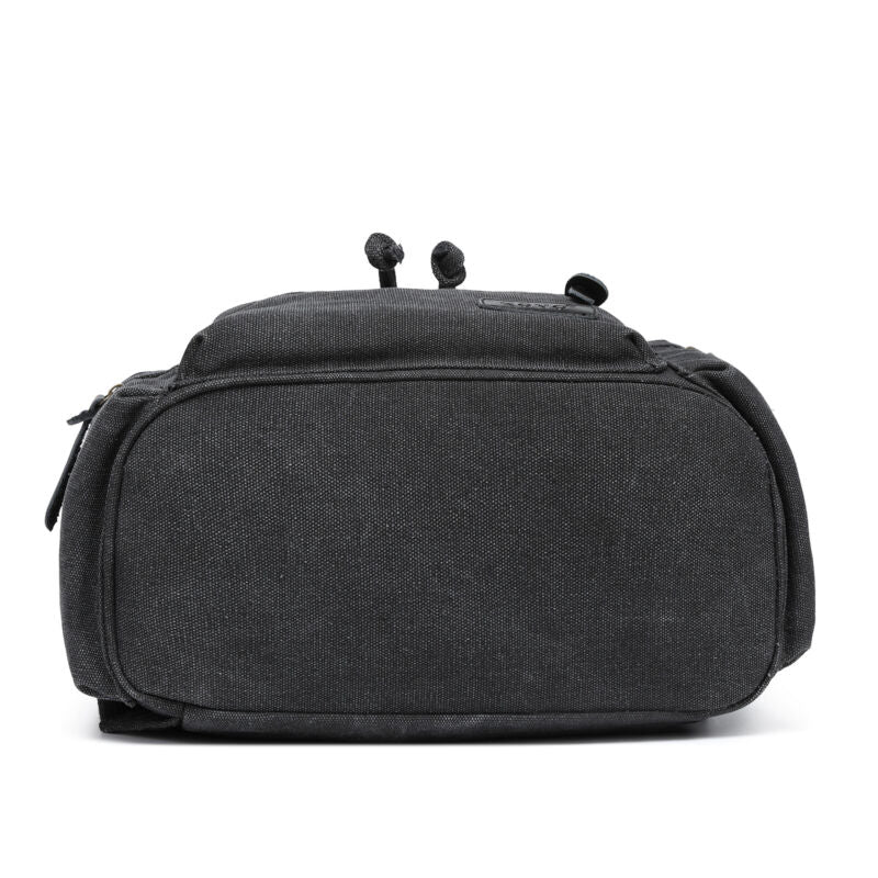 Sac à dos en toile et cuir véritable unisexe, grand sac à dos scolaire, sac à bandoulière
