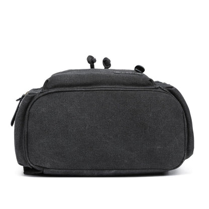 Sac à dos en toile et cuir véritable unisexe, grand sac à dos scolaire, sac à bandoulière