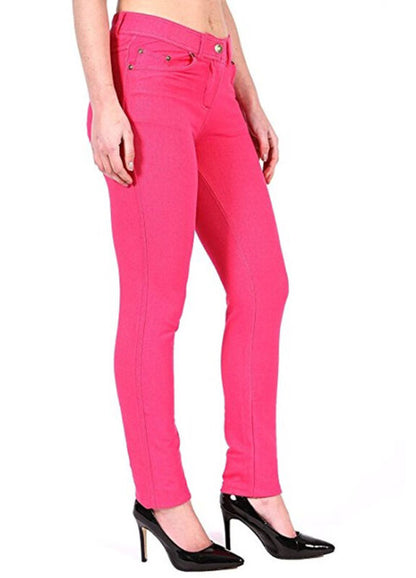 Pantalon Jegging Femme Taille Plus Extensible Slim Poches UK Tailles 8-26