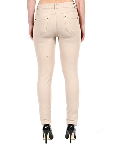 Pantalon Jegging Femme Taille Plus Extensible Slim Poches UK Tailles 8-26
