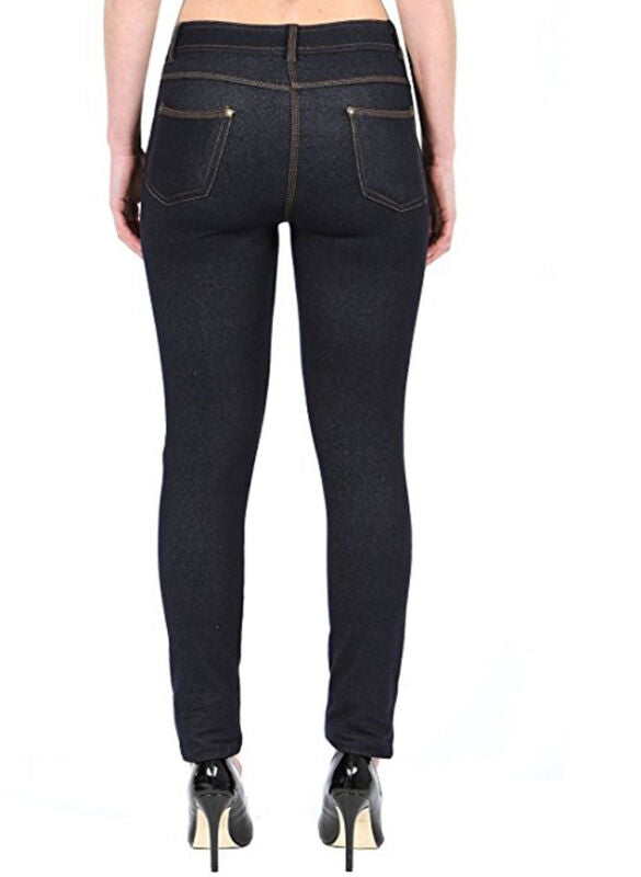 Pantalon Jegging Femme Taille Plus Extensible Slim Poches UK Tailles 8-26