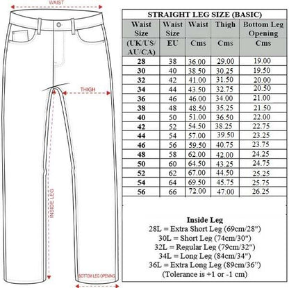 Mens Denim Jeans Straight Leg Regular Fit Basic Casual Work Heavy duty All Sizes