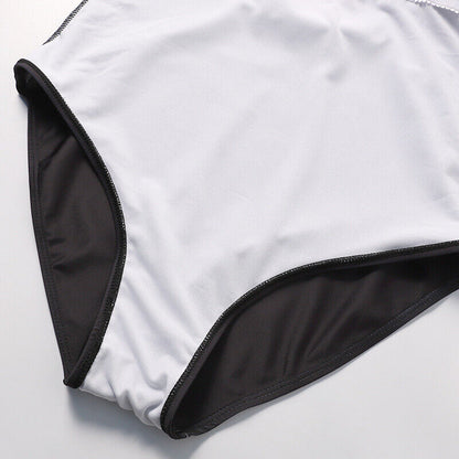 Maillot de bain monokini gainant pour femme, grande taille, une pièce