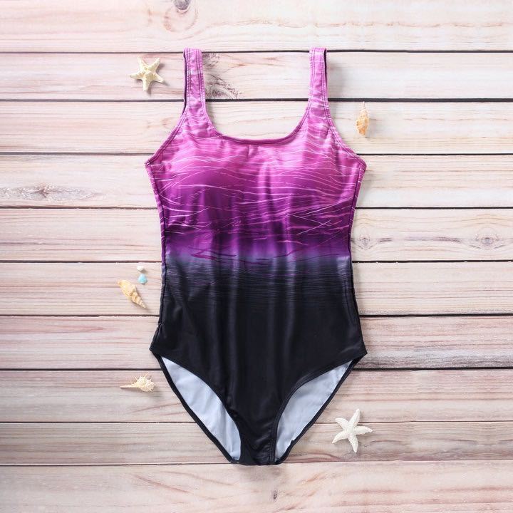 Maillot de bain monokini gainant pour femme, grande taille, une pièce