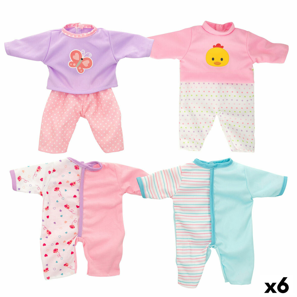 Doll's clothes Colorbaby 29 X 26 X 5 Cm 6 Units