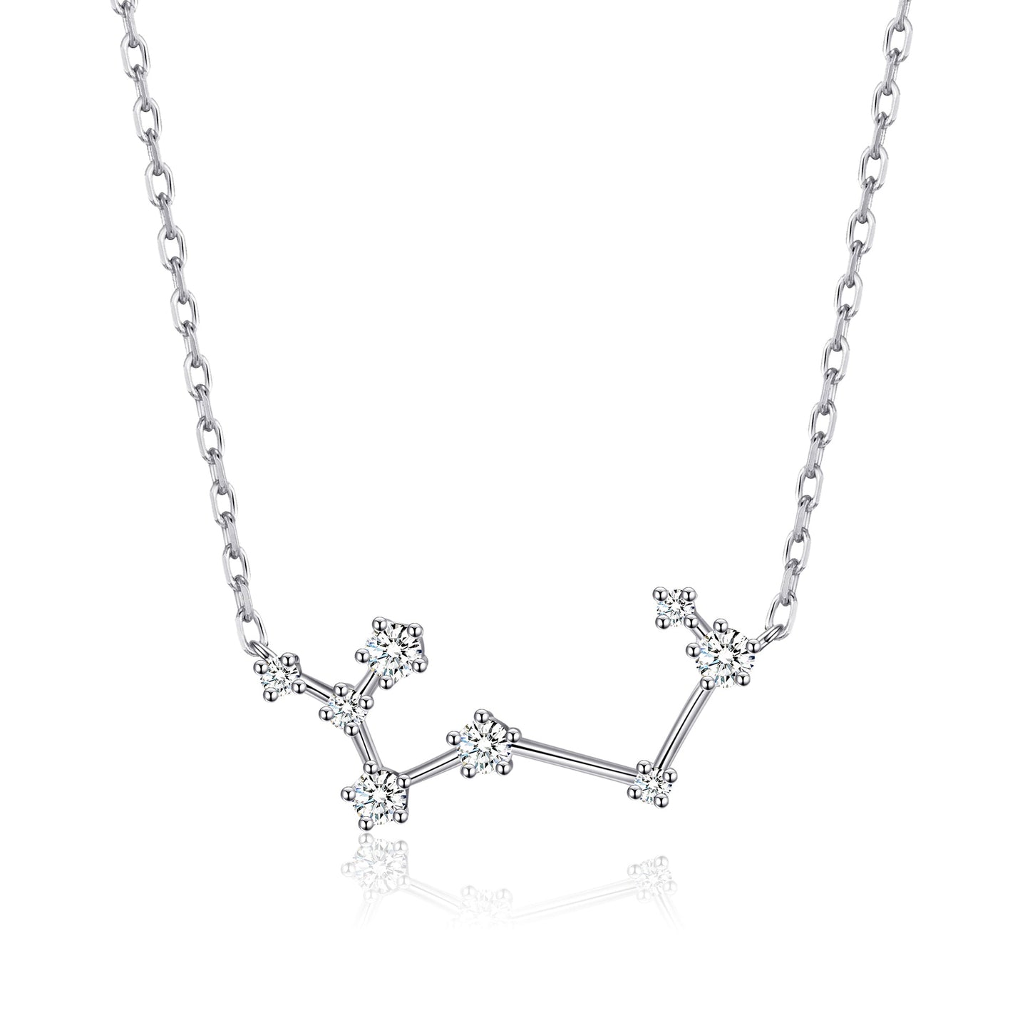 Sagittarius Star Sign Zodiac Constellation Necklace with Zircondia® Crystals
