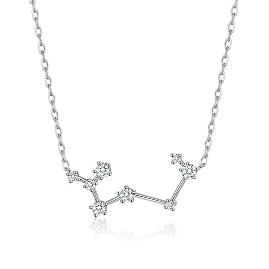 Sagittarius Star Sign Zodiac Constellation Necklace with Zircondia® Crystals