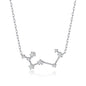 Sagittarius Star Sign Zodiac Constellation Necklace with Zircondia® Crystals