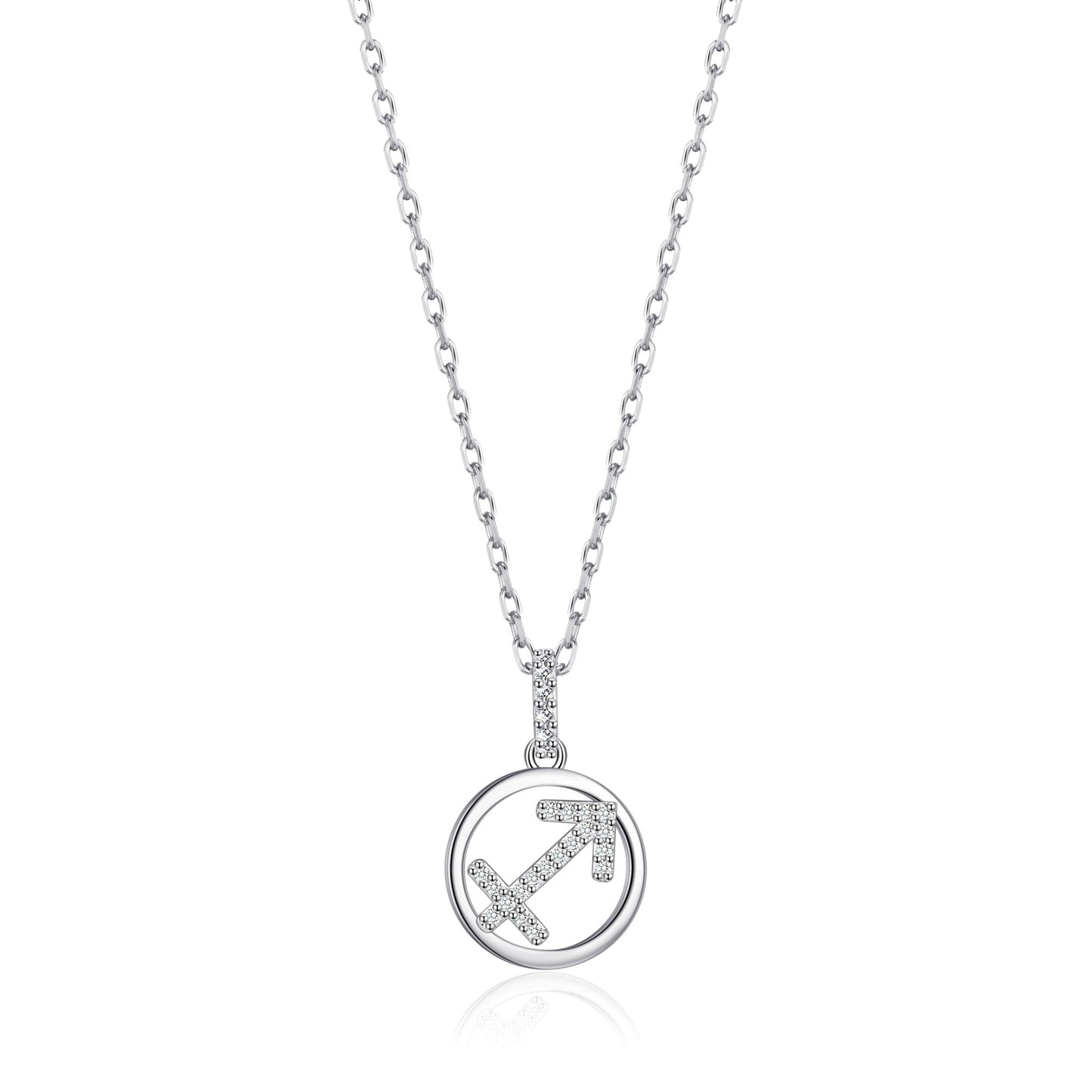 Collier Zodiaque Signe Sagittaire avec Cristaux Zircondia®