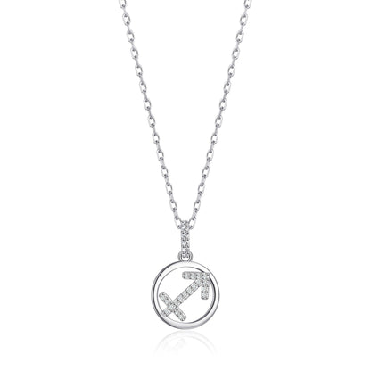 Collier Zodiaque Signe Sagittaire avec Cristaux Zircondia®