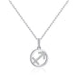 Sagittarius Star Sign Zodiac Necklace with Zircondia® Crystals