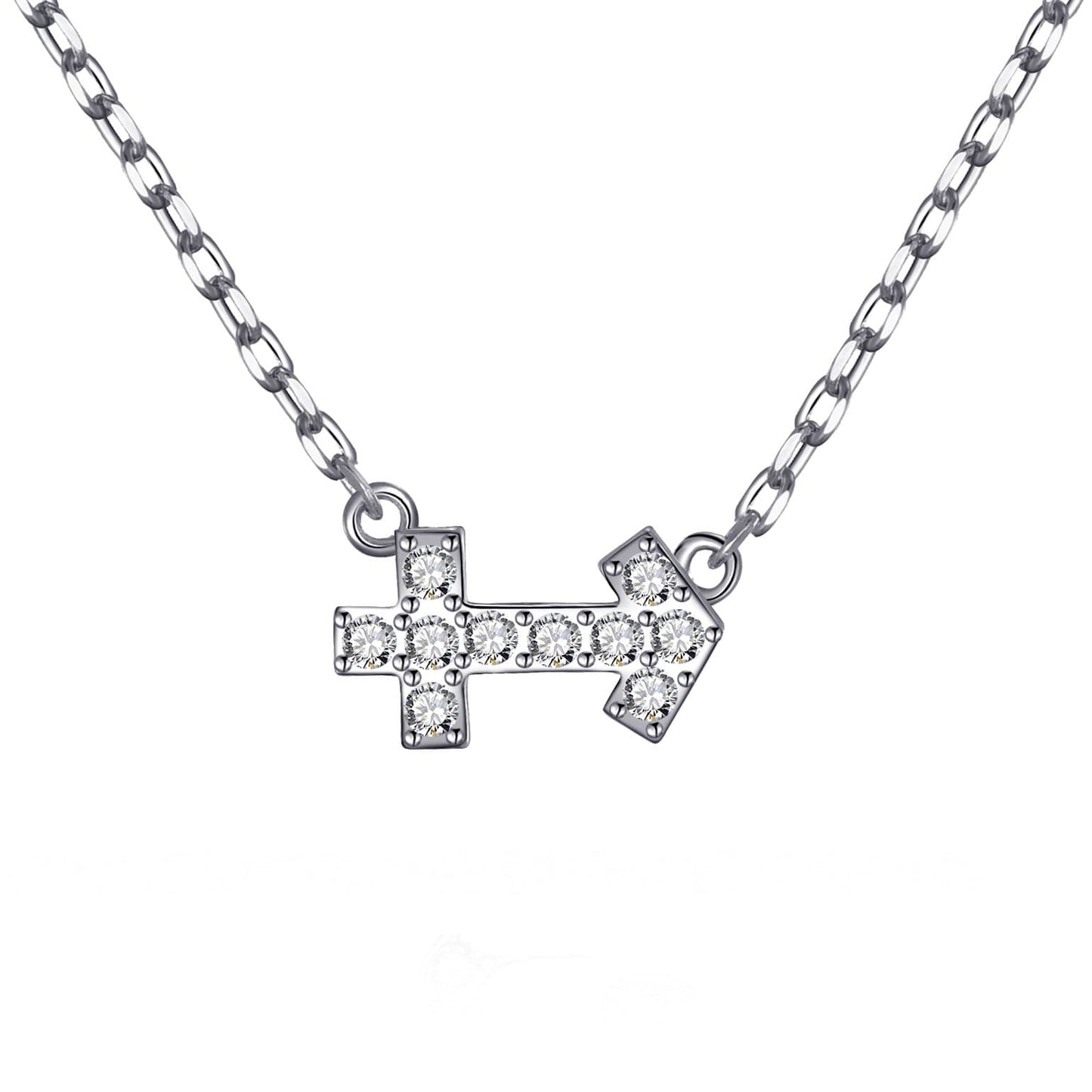 Sagittarius Zodiac Star Sign Necklace Created with Zircondia® Crystals