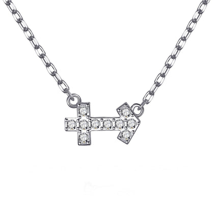 Sagittarius Zodiac Star Sign Necklace Created with Zircondia® Crystals