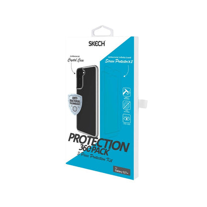 Kit 3 pièces Skech pour Samsung Galaxy S21 Plus (2 protections d'écran film + coque transparente)