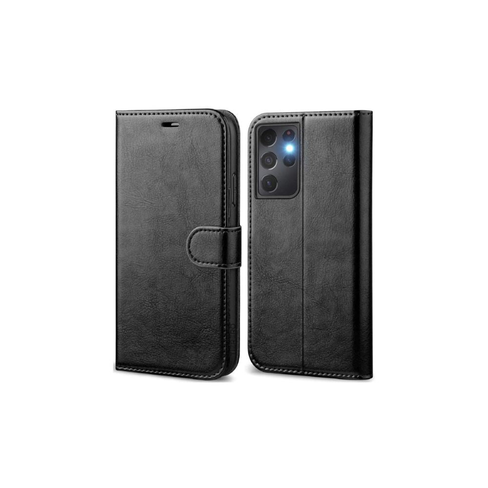 Étui portefeuille en cuir à rabat pour Samsung Galaxy S23 Series