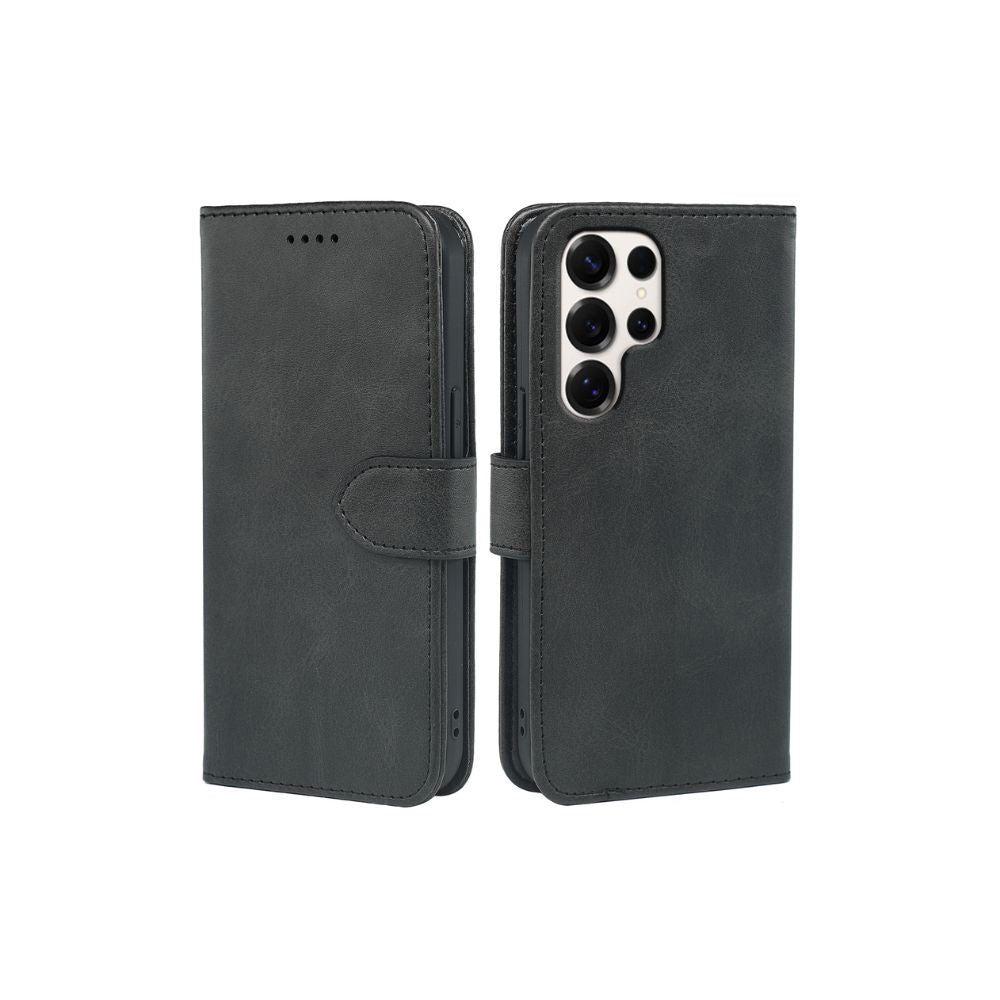 Étui portefeuille en cuir à rabat pour Samsung Galaxy S26 Series