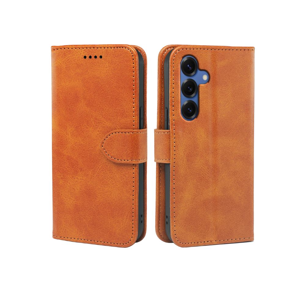 Étui portefeuille en cuir à rabat pour Samsung Galaxy S26 Series