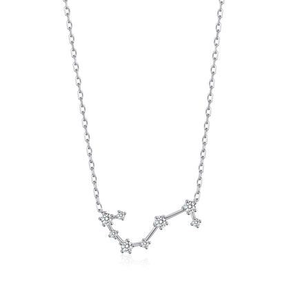 Scorpio Star Sign Zodiac Constellation Necklace with Zircondia® Crystals