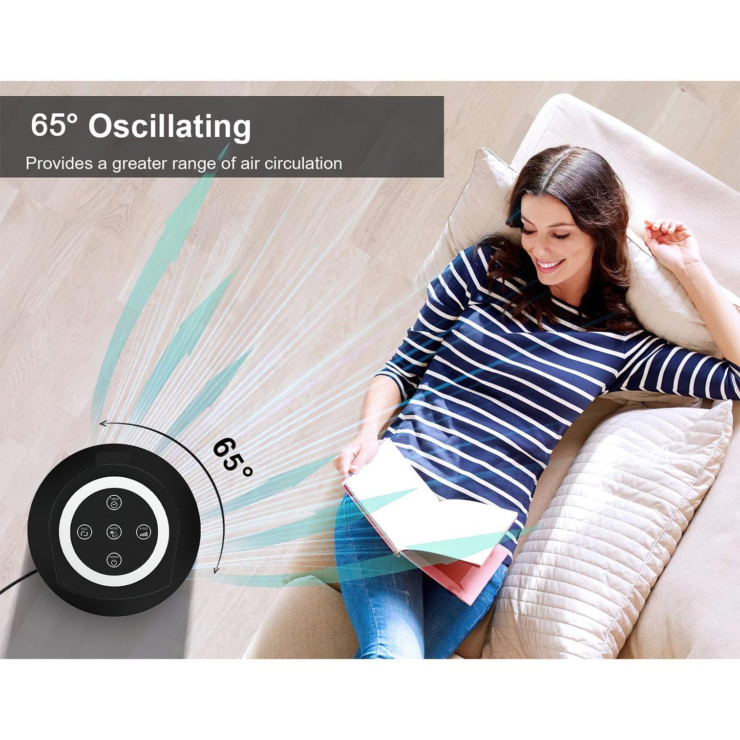 Senelux 36" Oscillating Tower Fan